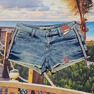 Arizona Jeans Shortie Denim Shorts Size 9